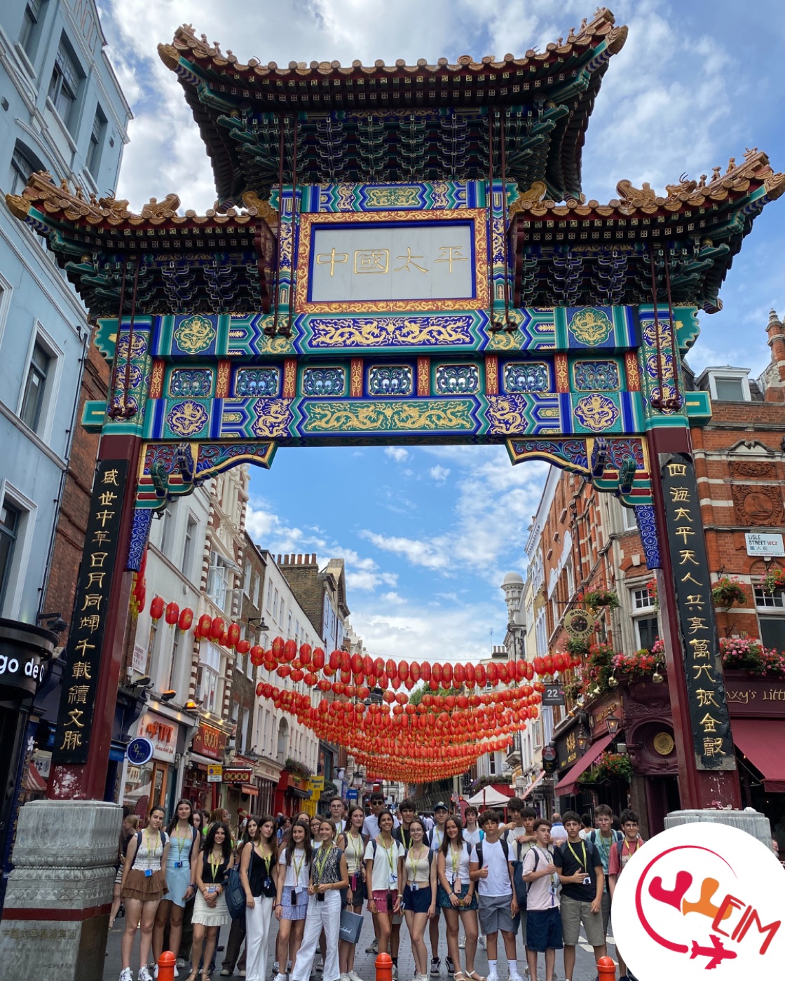 Grupo de Viajes in Motion en Chinatown de Londres